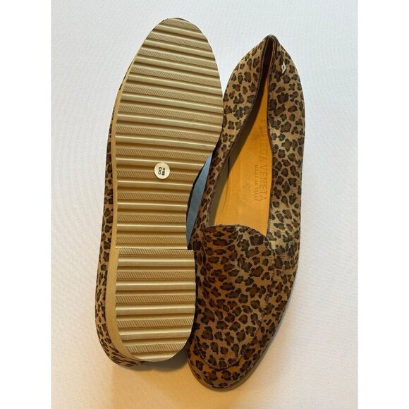 BOTTEGA VENETA Authenticate Leopard Print Women's Loafers Flats Size 8.5 - Picture 10 of 13